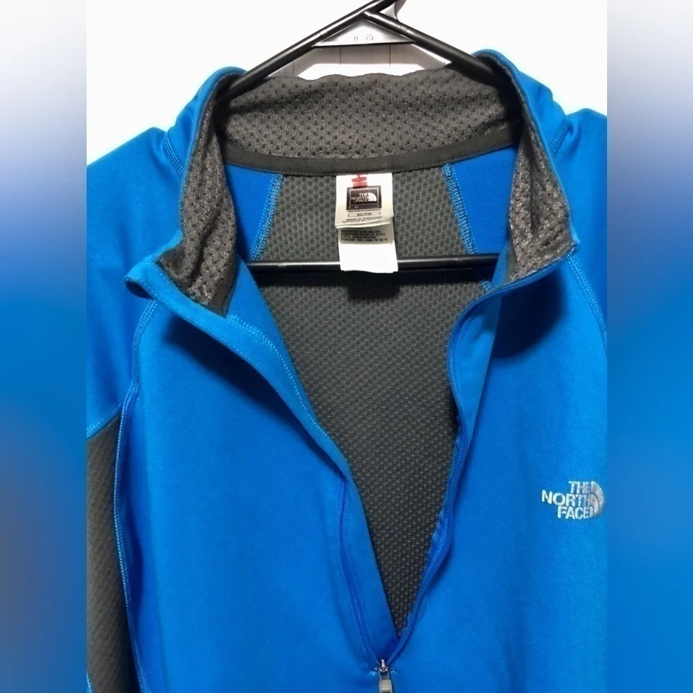 ☄️North Face Blue Gray Flight Series Half Zip Jacket